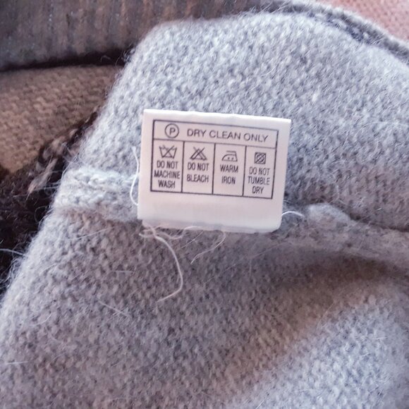 Vintage 80s 90s Lambswool Angora Giraffe Print Sweater M - Picture 6 of 6